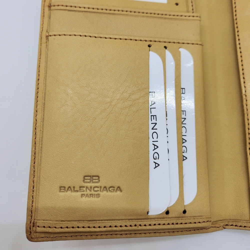Balenciaga Vintage Tan Leather Wallet - Picture 5 of 7